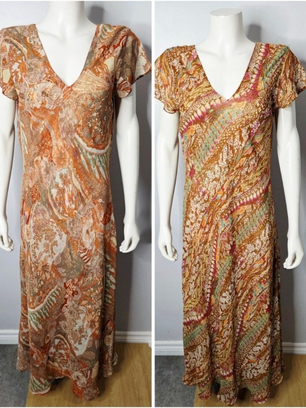Tory Burch Reversible Bias-Cut Maxi Gown